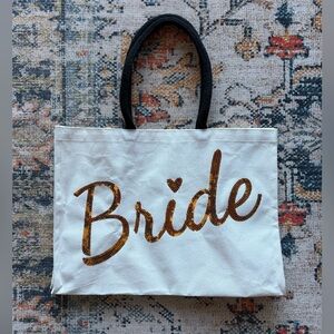 Sequin Bride Tote Bag